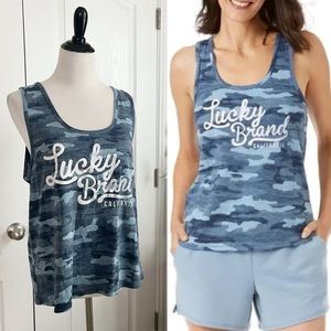 Lucky Brand Camo Tank Top